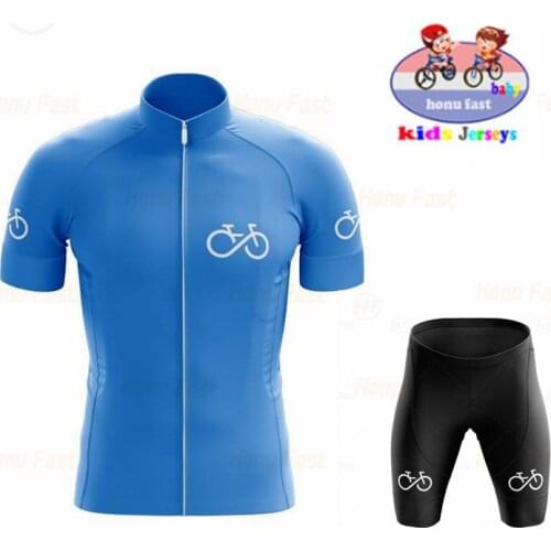 2021 Children Bike Clothing Riding Summer Cycling Jersey Set MTB Ropa Ciclismo Hombre Bicycle Sportwear Kids Cycling Colthing