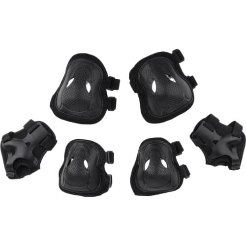 6Pcs Adults Roller Skating Scooter Knee Wrist Guard Elbow Pad Adjustable