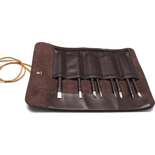 8 Pcs/set Stone Carving Knife Tool Set with Bag Multi-function Tungsten Carbide Woodworking Graver Engraving Seals Tools