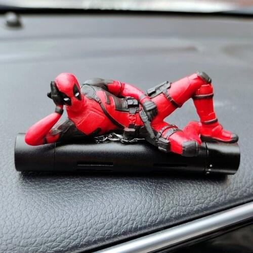 Anime Modeling Doll Car Interior Decoration Mini Anime Doll Model Car Air Freshener Metal Perfum Clip Sit Action Auto Ornament