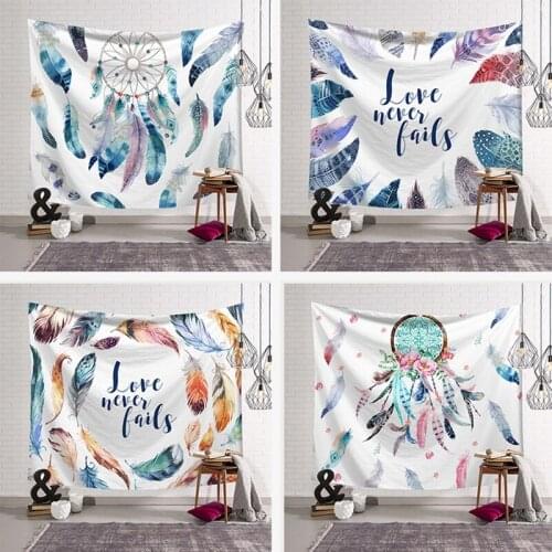 Bohemian Style Hanging Cloth Ins Dream Catcher Art Wall Tapestry Bedroom Home Decoration Mural Background Cloth Drop Shipping