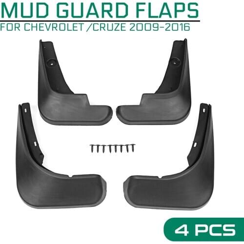 For Chevrolet /Cruze 2009 2010 2011 2012 2013 2014 2015 2016 1 Set Front Rear Mud Flap Car Mudguards Splash Guards