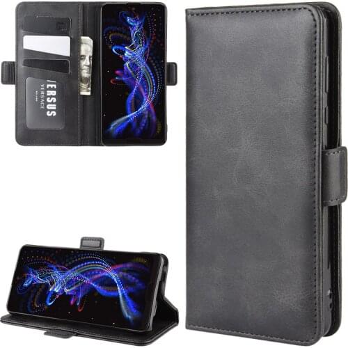 Case For Aquos R5G Leather Wallet Flip Cover Vintage Magnet Phone Case For Aquos R5G Coque