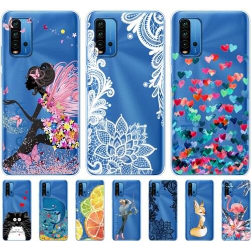 For Xiaomi Redmi 9T Case Silicon Soft Tpu Back For Redmi 9T Phone Cover 6.53 inch global bumper shockproof protective Etui Funda