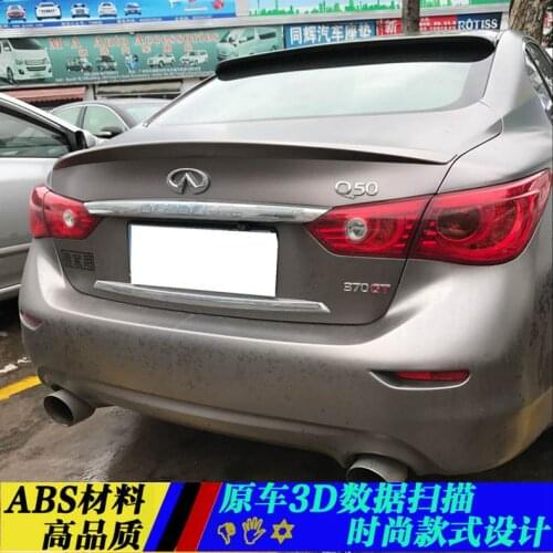 For Infiniti Q50 Q50S roof Spoiler High Quality ABS Material Car Rear Wing spoiler for 2014 2015 2016 2017 Q50 Q50S Q50L roof