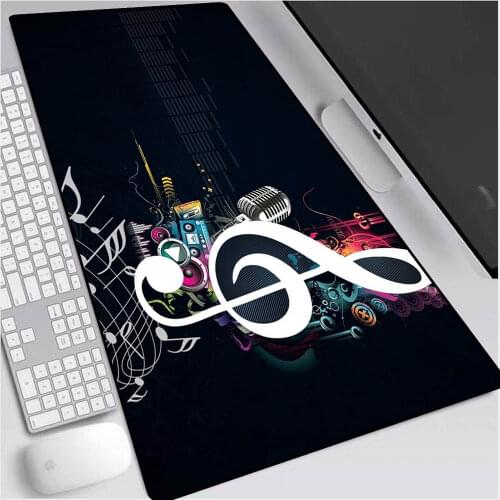 Mairuige Music Note Printing Game Mouse Pad Computer Optical Speed Game Pad Csgo Gamers Soft Rubber Mouse Pad LOL Gaming Desk