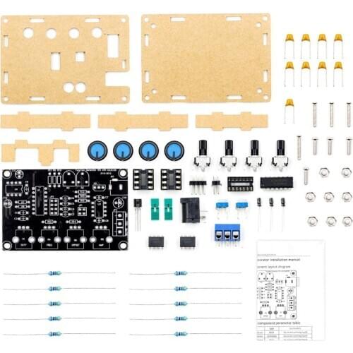 ICL8038 Multifunctional Low Frequency Signal Generator DIY Kit with Acrylic Shell Xr2206 Upgrade Version Signal Generator Kit
