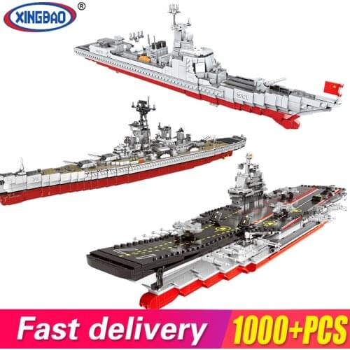 XINGBAO 06030 Lepined Army Military MOC Series The Missouri Battleship Model kit Building Blocks Assembly Toys For Children Gift