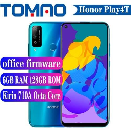 Original Honor Play 4T Smartphone Kirin 710A Octa Core 6GB RAM 64GB 128GB ROM 4000mAh Big Battery 48MP Dual Camera 6.39 inch OTA