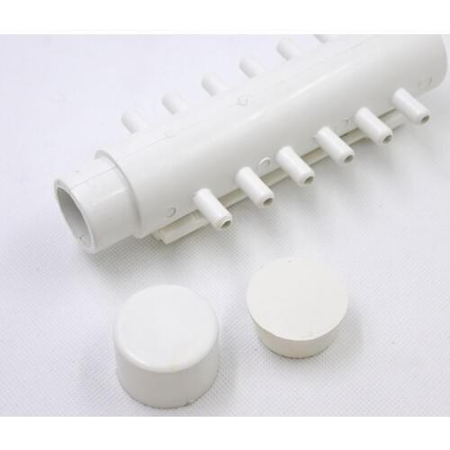 Plastic bathtub accessories bathtub 12 holes air distributor,Connection 8mm PVC air Manifold,32mm pipe interface