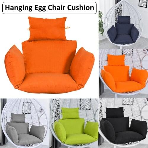 Hanging Basket Chair Cushions (No Swing) Egg Chair Pads Wicker Rattan Hanging Seat Cushion Nonslip Soft Swing Chair Cushion