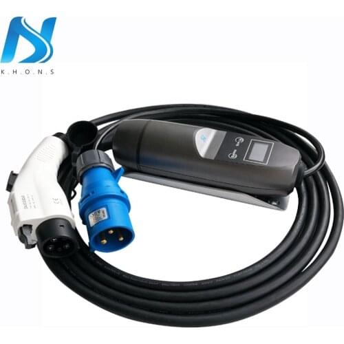 110-220V portable evse j1772 charger adjustable level 2 electric car charger