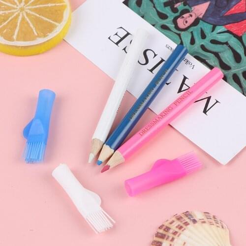 3pcs Tailor Chalk Pencils for Fabric Marking and Tracing Temporary Sewing Tool