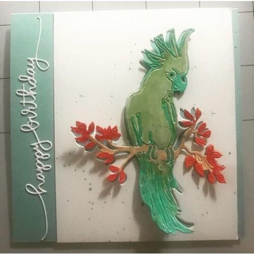 Mmao Crafts Metal Steel Cutting Dies 2019 New Bird decoration Stencil For DIY Scrapbooking Paper/photo Cards Embossing Dies