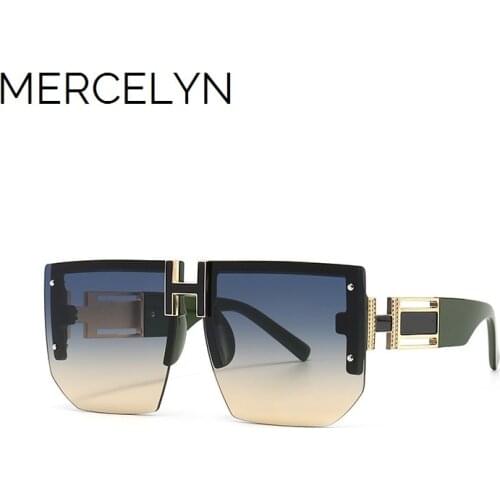 Luxury Brand Sunglasses for Men and Women Vintage Rimless Fashion Glasses Popular Ins Unisex Shades