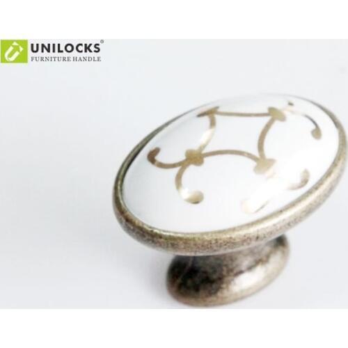 UNILOCKS 10Pcs Zinc Alloy Kitchen Cabinet And Furniture Door Knobs