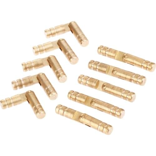 10Pcs Wine Jewelry Box Hidden Invisible Concealed Barrel Hinge Prue Copper Brass For Furniture Machined Mechanisms Hardware