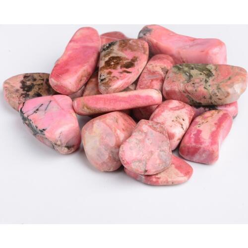 100g Natural rose red Rhodochrosite gravel stones Rock Crystal Quartz Mineral healing Fish Tank Decoration Cube stone 15-20mm