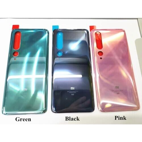 100% Original Back Battery Cover For Xiaomi 10 mi10 Rear Housing Door Back Cover Case Shell Replacement