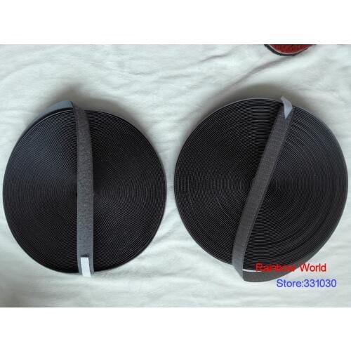 17# dark gray Fastener Magic Tape Hook and Loop for DIY stick fabric bag garment clothes toy width 2cm (2 meters/pack)