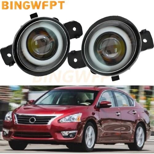 2PCS Car Styling Angel eye + LED H11 Fog Light with For Nissan Almera Qashqai X-Trail Primera Teana Altima Maxima Sentra 01-15