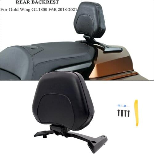 2018-2021 Motorcycle Passenger Seat Rear Backrest Cushion Back Rest Pad For Honda Gold Wing Goldwing GL 1800 GL1800 GL1800B F6B