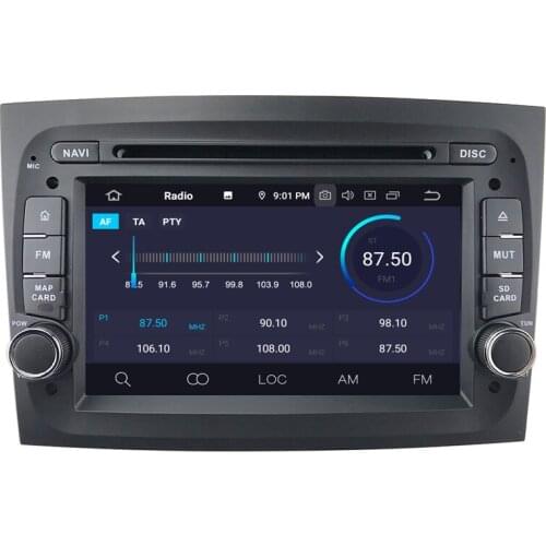 7" Octa-Core CPU Android 10.0 OS Car DVD Multimedia GPS Radio System Player for Fiat Doblo II 2015-2020 (Facelift Version)