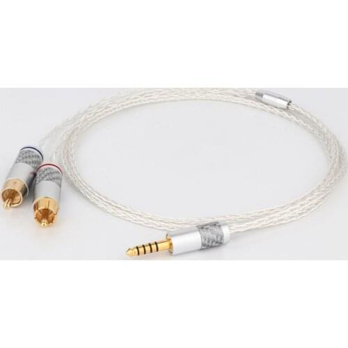 HIFI 4.4mm to 2 RCA Audio Cable For Sony WM1A/1Z PHA-1A/2A Z1R 4.4mm Upgrade Cable