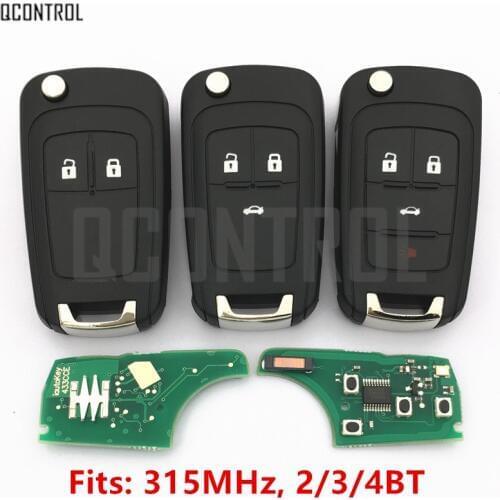 QCONTROL Car Door Lock Remote Key for Chevrolet Malibu Orlando Cruze Aveo Spark Sail 2/3/4 Buttons 315MHz Vehicle Auto