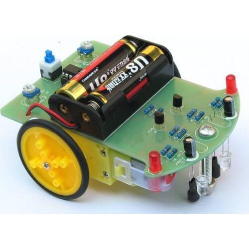 Free Shipping Tracking Robot Car Electronic DIY Kit With Reduction Motor