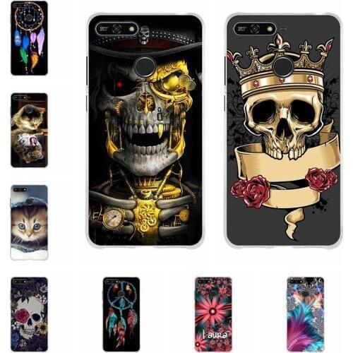 Case For Huawei Y6 2018 Honor 7A Pro Case Soft Silicon Back Cover For Fundas Huawei Enjoy 8e Coque Bag Y6 Prime 2018 Phone Cases