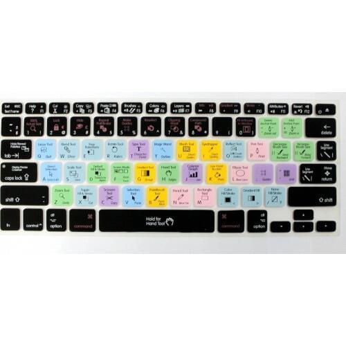 For Macbook Skin PS Functional Photoshop AI Designs US Silicone keyboard cover Skin For Macbook Air Pro Retina 13 15
