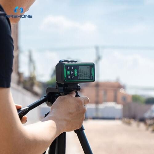 Nashone Laser Distance Meter Green Digital Range Finder 100m 70m 50m Rangefinder Trena Lazer Tape Electronic Level