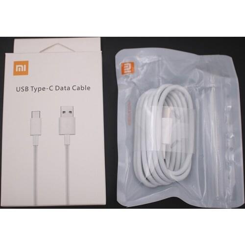 Original Xiaomi Type C Cable 100CM Fast Charging Data Wire For Mi 10 10T Pro 9 8 7 A2 A3 Note 10 Lite Redmi Note 9 9S 9T 8 7 Pro