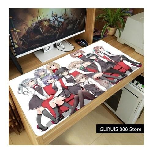 Anime Kantai Collection Ayanami HMS Sirius Nagato Taihou Mouse Pad Thicken Laptop Game Mice Mat Keyboard Pad Anti-Slip Playmat