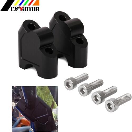Motorcycle CNC Aluminum HandleBar Clamp Riser Adaptor For SUZUKI GSF1250S SV650 SV1000 DL250 V-STROM 250 GW250 S F