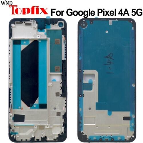 NEW Original For Google Pixel 4a Middle Frame Plate Housing Bezel LCD Support Mid Faceplate Bezel Pixel 4A 5G Middle Frame
