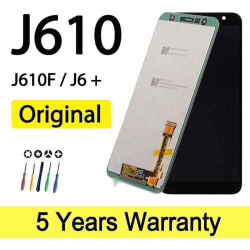 Original New LCD For Samsung Galaxy J6+ J610 J610F J610FN Display With Glue Sticker Screen for Samsung J6 Plus Display Screen