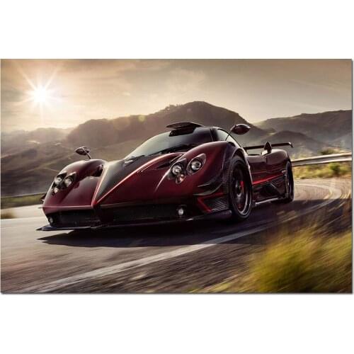 Pagani Zonda Fantasma Evo Supercar Poster and Print Wall Art Canvas Painting Wall Picture For Living Room Decor