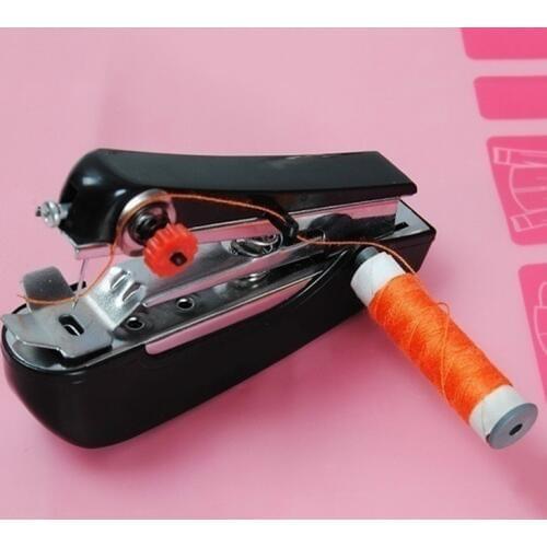1Pcs Mini Sewing Useful Portable Needlework Cordless Mini Hand-held Clothes Fabrics Sewing Machin For Home Travel To Use
