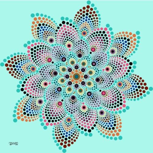 REYYAN SILK TEXTURED OYALIK WRITING-14659-RENK-21