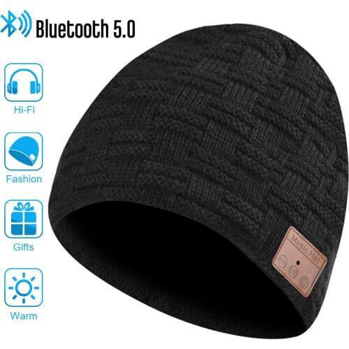 Bluetooth Running Hat, Eastpin Bluetooth Beanie, Bluetooth 5.0 HD Stereo Beanie Headphone, Winter Hat, Electronic Gifts