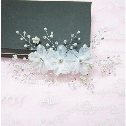 Hair Ornaments Wedding Hair Accessories Floral Headdress Romantic Hairwear Flower Wedding Bride Hair Accessories Bridal