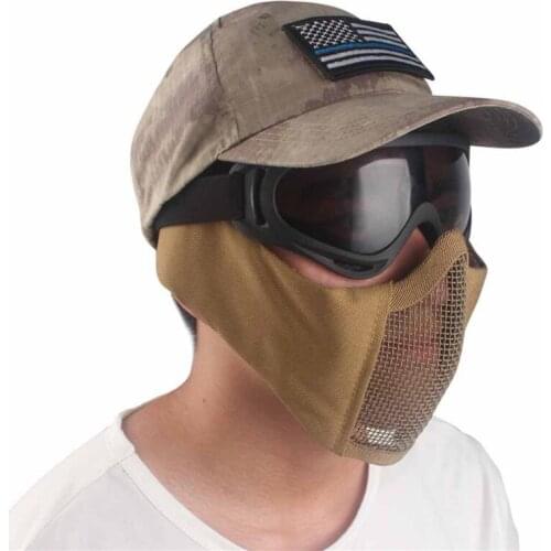 Outdoor Half Facial Marsk TPU Nylon Ear Protection Portable Foldable Breathable Outdoor Apparel Accessories For Airsoft