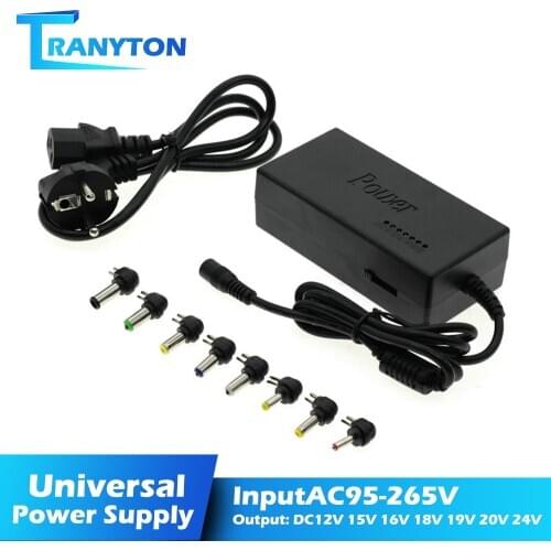 DC 12V/15V/16V/18V/19V/20V/24V 4-5A 96W Laptop AC Universal Power Adapter Charger for ASUS DELL Lenovo Sony Toshiba Laptop
