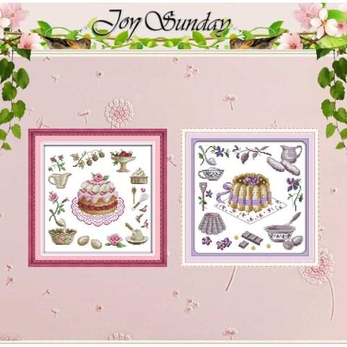 Birthday Cake Patterns Counted Cross Stitch 11CT 14CT Cross Stitch Set Wholesale Cross-stitch Kit Embroidery Needlework