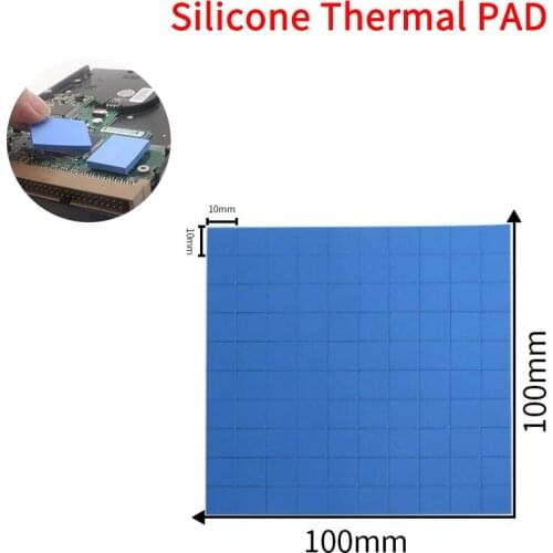 1pcs GPU CPU Thermal Pad Double Side Adhesive Heatsink Cooling Conductive Silicone Pad Computer Host Radiator Heat transfer Tape