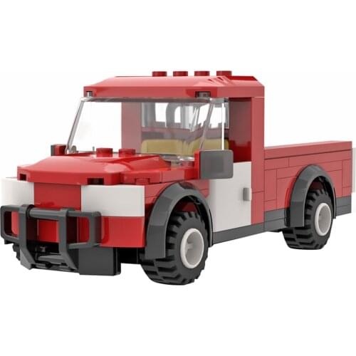 Customized)103Pcs MOC Farm Pickup Truck Model DIY Building Blocks Vehicle Toys Gift