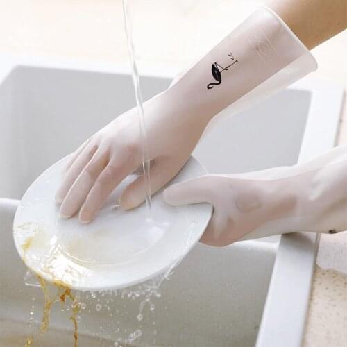120B Kitchen Dish Washing Gloves Household Dish Washing Gloves Rubber Gloves for Washing Clothes Cleaning Gloves for Dishes