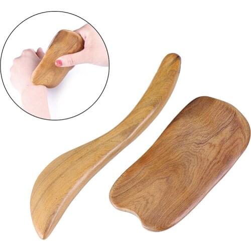 2pcs Sandalwood Gua Sha Board Health Care Massage Scrape Guasha Plates Slimming Guasha Massage Tools Meridian Health Scraping